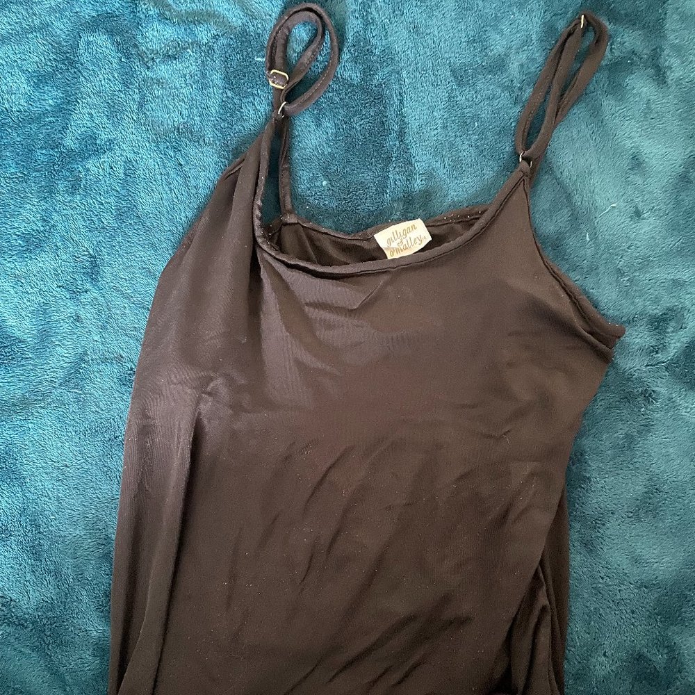 Gilligan and O'Malley Black cami with Shelf M